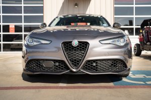 Alfa Romeo Giulia Front V Shield Grill Frame - Carbon Fiber - Forged Carbon - Feroce Carbon